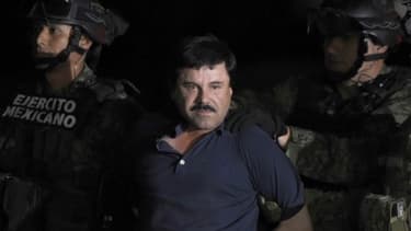 El Chapo lors de son arrestation en 2016 - Image d'illustration