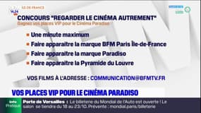 Jeu-concours pour gagner des places VIP pour le Cinéma Paradiso