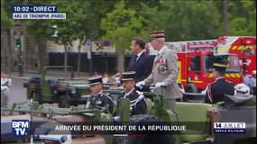 14 juillet: Emmanuel Macron entame le passage en revue des troupes