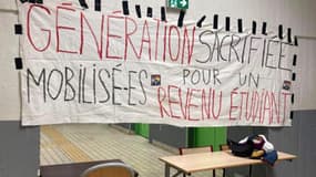 Blocage à Tolbiac, à Paris