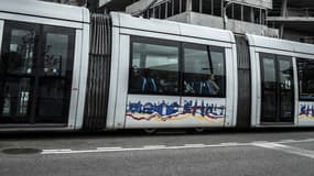 Un tramway à Lyon