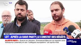 Rave-party illégale dans le Lot: "Le terrain agricole a été dégradé", déplore le propriétaire du terrain investi par les fêtards