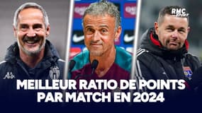Ligue 1 : Classement des clubs avec le meilleur ratio de points par match en 2024
