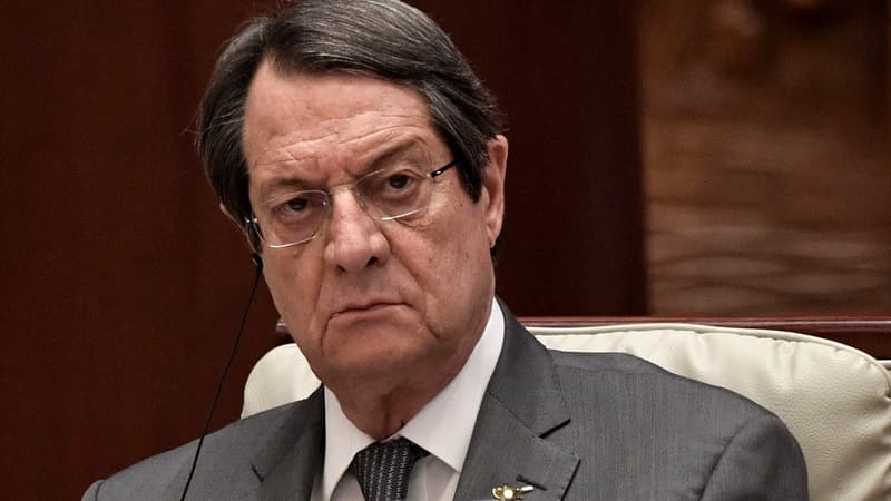 Le président chypriote Nicos Anastasiades, en Chine le 27 avril 2019.