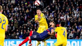 Karim Benzema lors de France-Kazakhstan