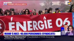 Grève du 23 mars: 40.000 manifestants à Nice selon les syndicats