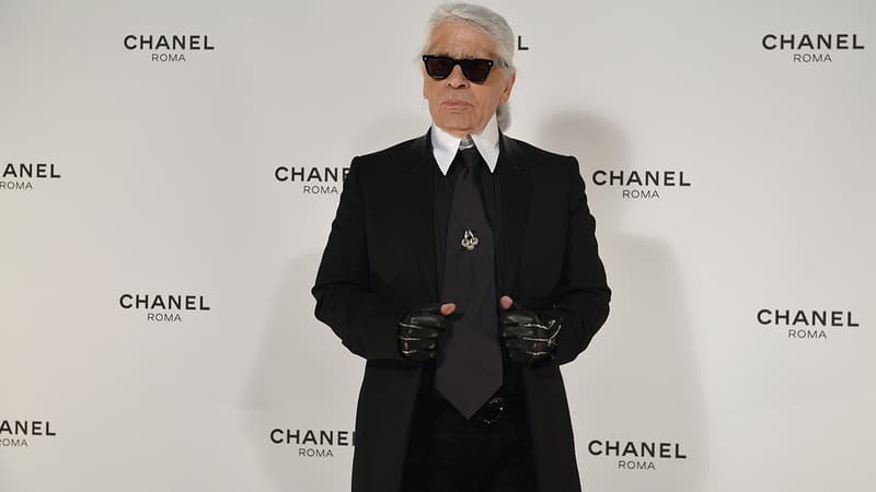 Karl Lagerfeld, directeur artistique de Chanel, en février 2015