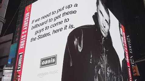 Une story Instagram du groupe Oasis annonçant une potentielle tournée aux Etats-Unis Une story Instagram du groupe Oasis annonçant une potentielle tournée aux Etats-Unis