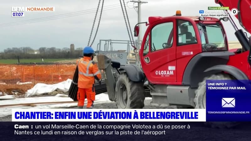 Calvados: le chantier de la déviation de Bellengreville progresse