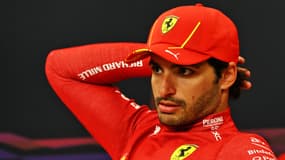 Carlos Sainz avec Ferrari, à Suzuka le 7 avril 2024
