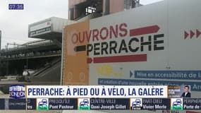 Perrache: la galère des piétons et cyclistes pendant les travaux de rénovation 