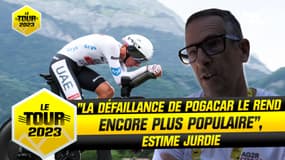 Tour de France : "La défaillance de Pogacar le rend encore plus populaire", estime Jurdie