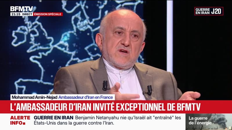 Guerre au Moyen-Orient: l'Iran "était prêt à diluer l'uranium", affirme Mohammad Amin-Nejad, ambassadeur du pays en France