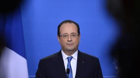 François Hollande lors du Sommet européen à Bruxelles en Belgique le 20 décembre 2013.