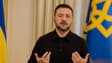 Volodymyr Zelensky lors d'une conférence de presse le 27 septembre à Kiev sur l'invasion russe de l'Ukraine