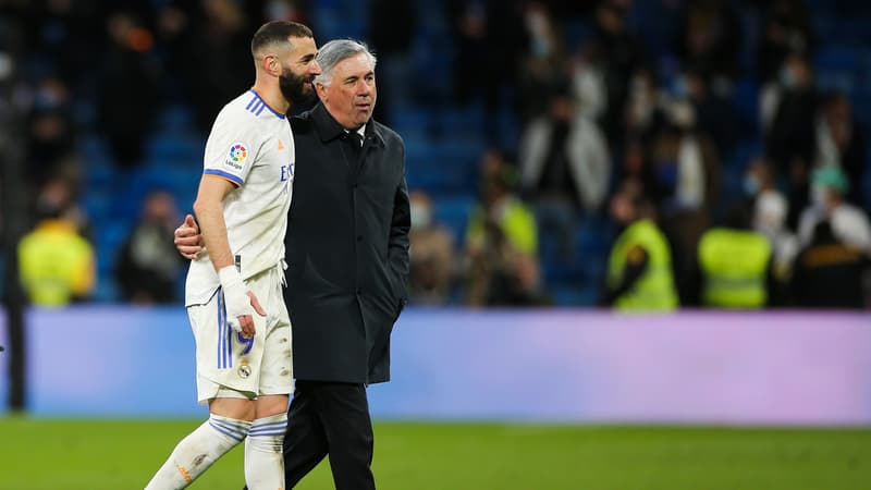 Karim BENZEMA et Carlo ANCELOTTI