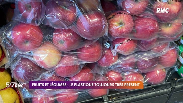 Fruits et légumes : le plastique toujours très présent