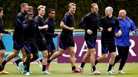 Les Pays-Bas à l'entraînement, le 12 juin 2021.