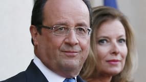 François Hollande et Valérie Trierweiler à l'Elysée le 3 septembre 2013.