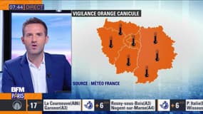 Météo Paris Île-de-France du 25 juillet: Vigilance orange canicule maintenue pour aujourd'hui