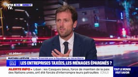 Hausse du taux de l'impôt sur les sociétés: "Il faut faire très attention au signal que l'on envoie au monde entrepreneurial", estime Mathieu Lefèvre (Ensemble)