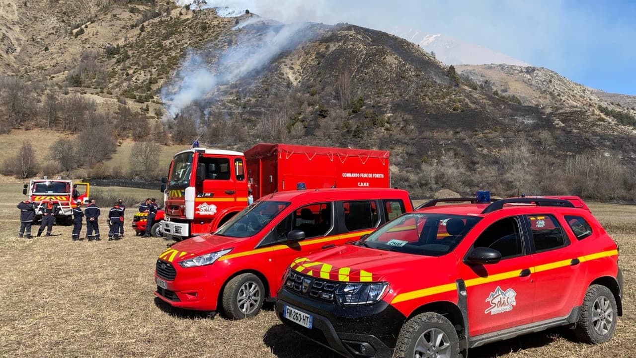 Deux incendies se sont déclarés dans le Champsaur le 24 mars 2022.