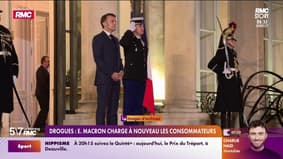 Drogues : Emmanuel Macron charge à nouveau les consommateurs 