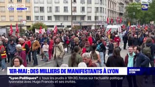 1er-Mai: des milliers de manifestants à Lyon