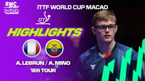 Résumé : Alexis LEBRUN vs Alberto MINO (ITTF World Cup Macao)