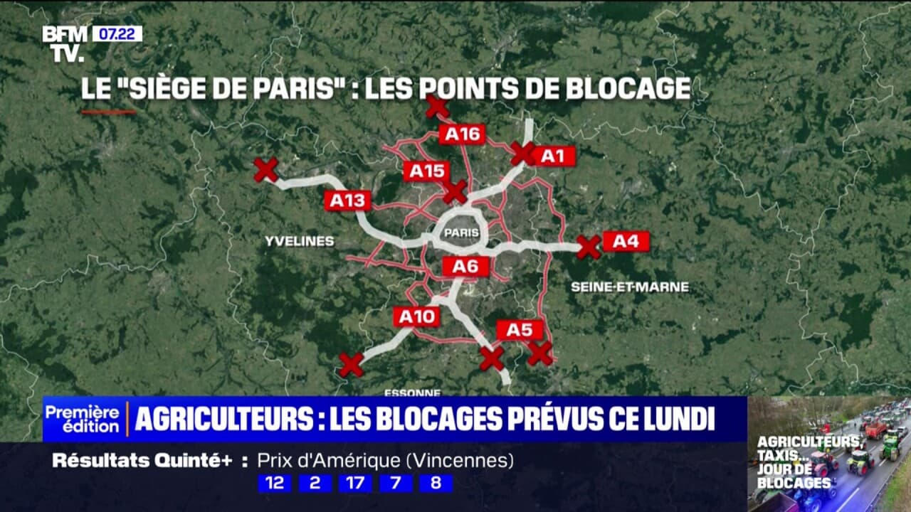 Si Ge De Paris Par Les Agriculteurs Les Huit Points De Blocage Pr Vus Ce Lundi