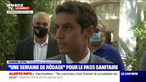 Manifestations anti-pass sanitaires: Gabriel Attal estime que "l'heure est suffisamment grave pour que nous fassions front commun"