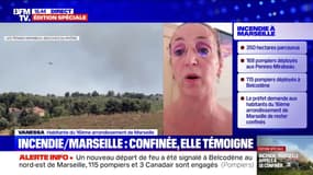 "C'est vraiment irrespirable [...] je n'ai jamais vu ça": cette habitante du 16e arrondissement inquiète face à l'ampleur de l'incendie qui touche Marseille