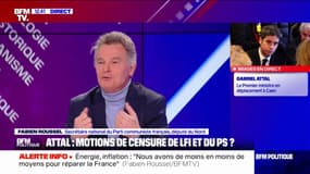 Fabien Roussel "demande au Premier ministre de nous garantir qu'il y aura un vote de confiance et qu'il n'y aura plus de 49.3"