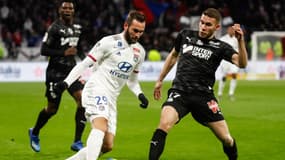 Tousart et Blin lors de OL-Amiens, le 5 février 2020