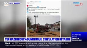 TER Hazebrouck-Dunkerque: la ciruclation rétablie