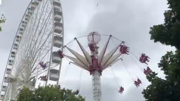 La fête foraine des Tuileries à Paris.