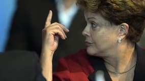 La présidente du Brésil Dilma Roussef, lors du sommet du Mercosur en Argentine, le 17 décembre 2014. 