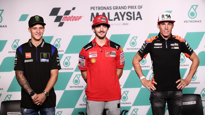 Fabio Quartararo, Francesco Bagnaia et Aleix Espargaro