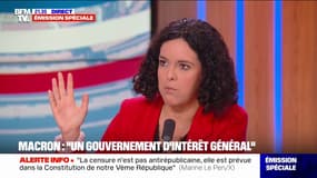Allocution du président de la République: "C'était un peu Emmanuel Macron au pays des merveilles qui vit dans un monde parallèle", réagit Manon Aubry (LFI)