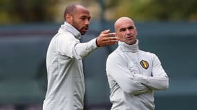 Thierry Henry et Roberto Martinez