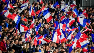 Les supporters de l'équipe de France pendant un match au Stade de France