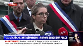 "Les crèches comme tous les établissements qui accueillent des enfants sont des sanctuaires": Aurore Bergé réagit à l'acte antisémite envers une directrice d'une crèche à Champigny-sur-Marne
