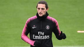 Adrien Rabiot, à l'entraînement avec le PSG