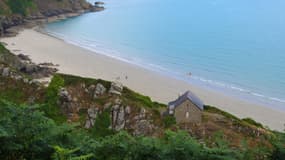L'une des plages de Plouha, en Bretagne le 17 juillet 2024.