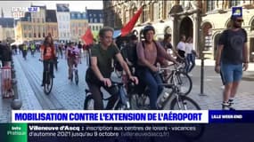  Lille: manifestation d'une centaine de personnes contre l'extension de l'aéroport