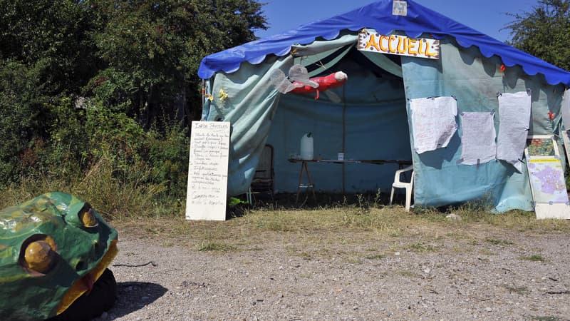 Des opposants au site de Bure ont établi un camp de protestation