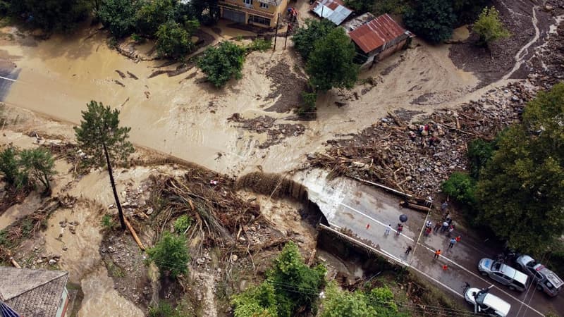 De violentes inondations frappent la Turquie, après les incendies, le 11 août 2021.