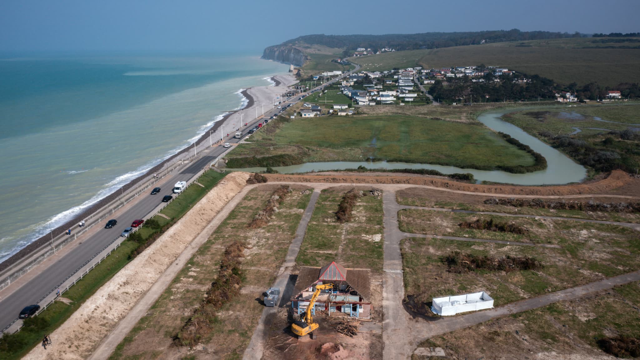 Un camping municipal déménagé pour échapper à la montée des eaux Un camping municipal déménagé pour échapper à la montée des eaux