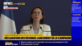 Déclaration des revenus: "Quand les gens passent eux-mêmes au numérique, nous n'enverrons plus les formulaires papier", détaille Amélie de Montchalain 