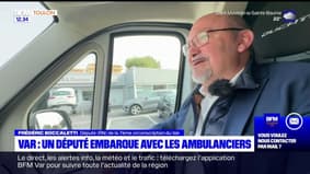 Var: le député Frédéric Boccaletti a embarqué avec des ambulanciers